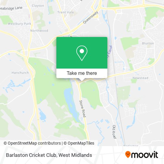 Barlaston Cricket Club map