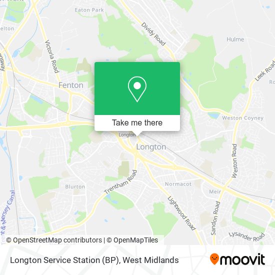 Longton Service Station (BP) map