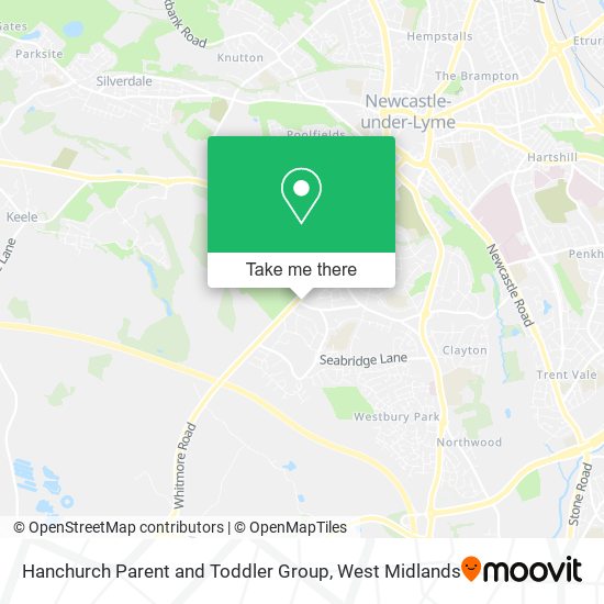 Hanchurch Parent and Toddler Group map