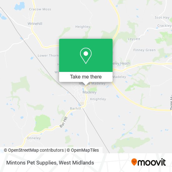 Mintons Pet Supplies map