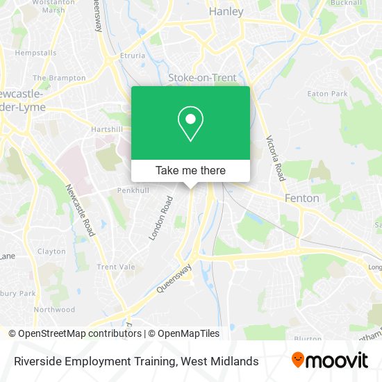 Riverside Employment Training map