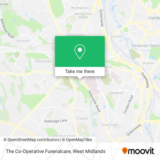 The Co-Operative Funeralcare map