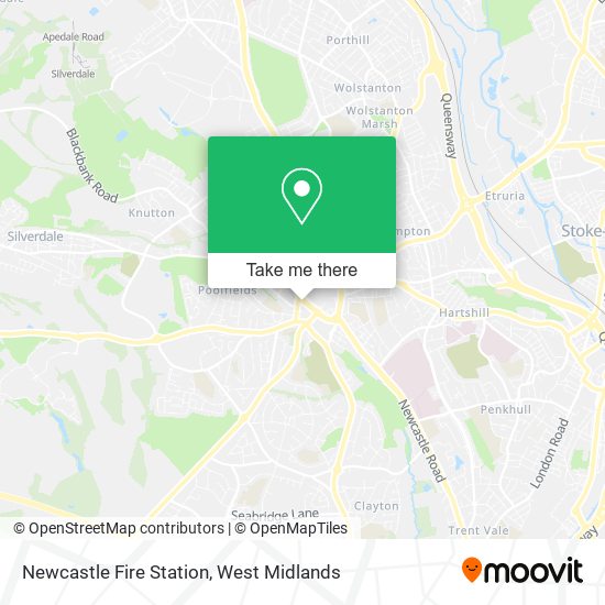 Newcastle Fire Station map