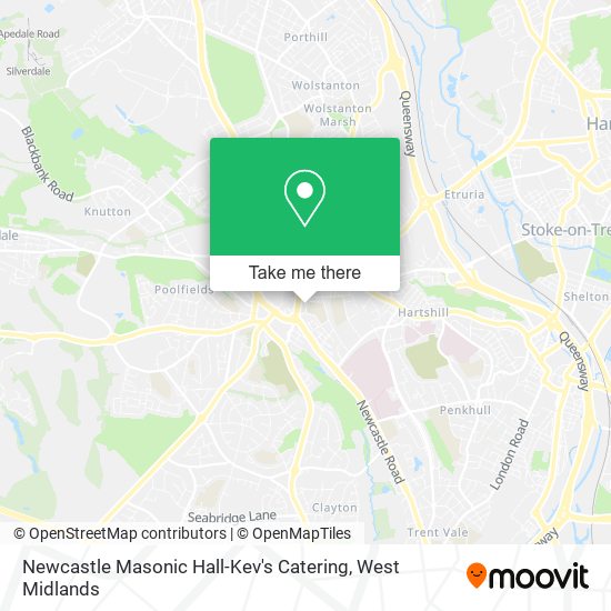 Newcastle Masonic Hall-Kev's Catering map