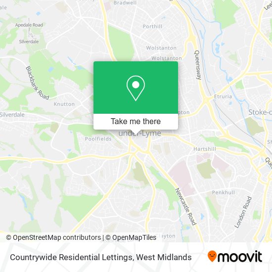 Countrywide Residential Lettings map