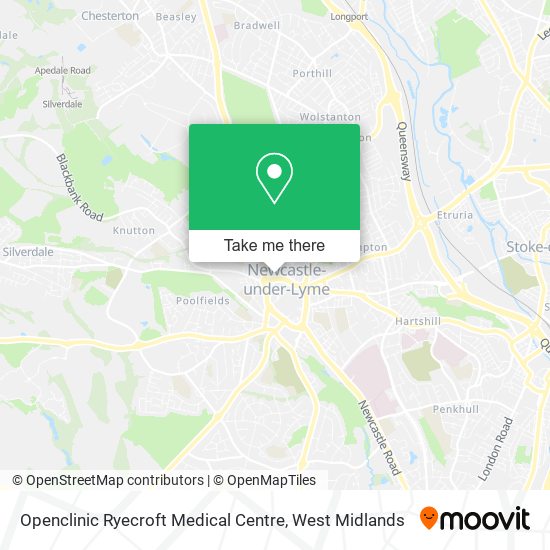 Openclinic Ryecroft Medical Centre map