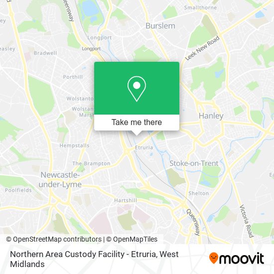 Northern Area Custody Facility - Etruria map