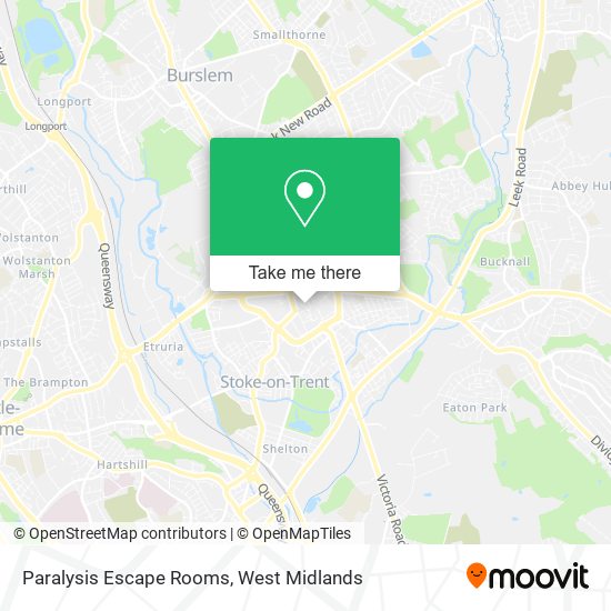 Paralysis Escape Rooms map
