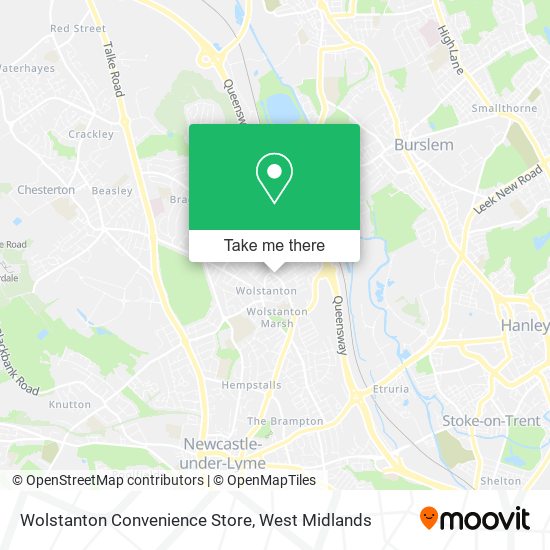 Wolstanton Convenience Store map