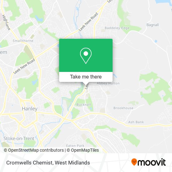 Cromwells Chemist map