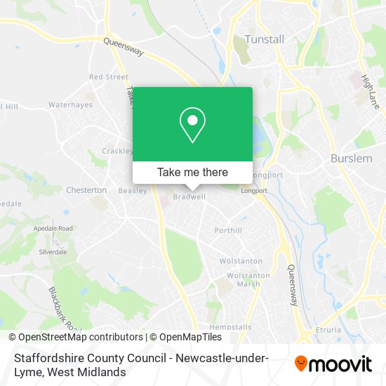 Staffordshire County Council - Newcastle-under-Lyme map