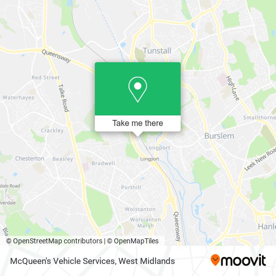 McQueen's Vehicle Services map