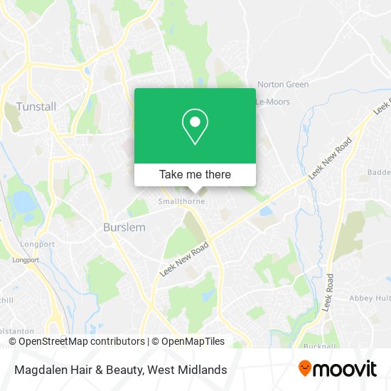 Magdalen Hair & Beauty map