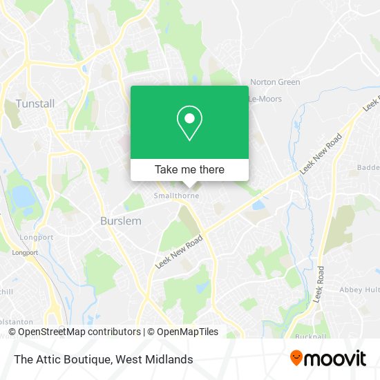 The Attic Boutique map