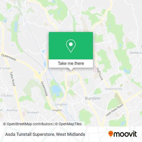 Asda Tunstall Superstore map
