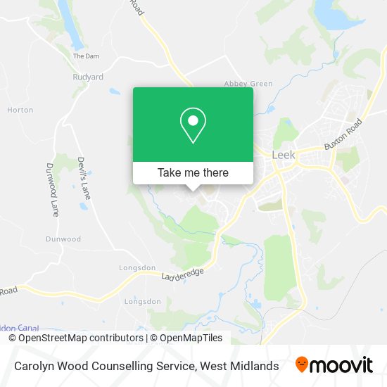 Carolyn Wood Counselling Service map
