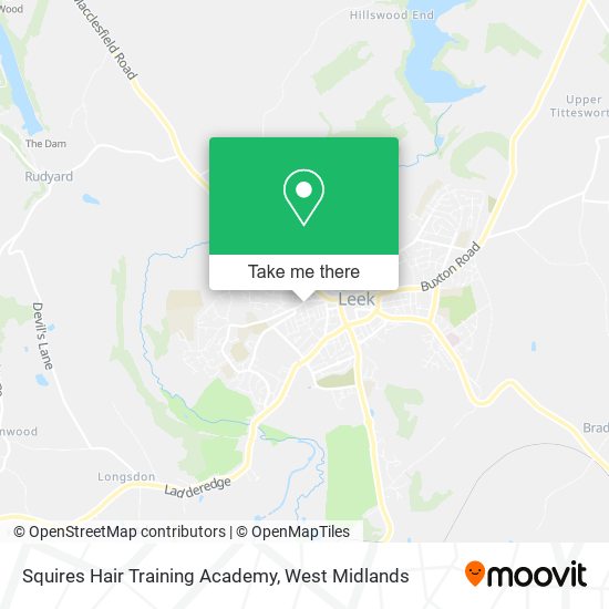 Squires Hair Training Academy map