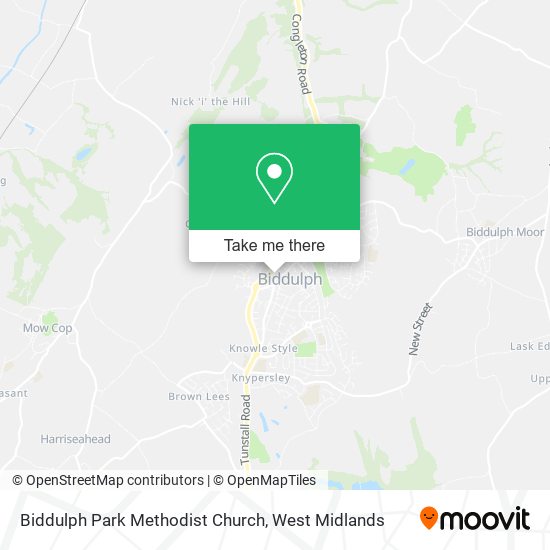 Biddulph Park Methodist Church map