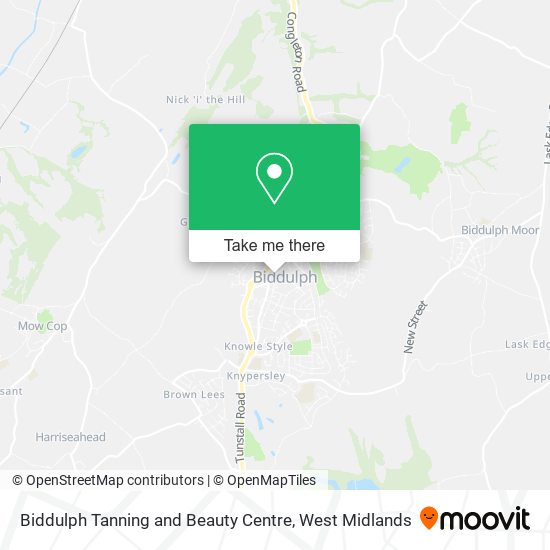 Biddulph Tanning and Beauty Centre map