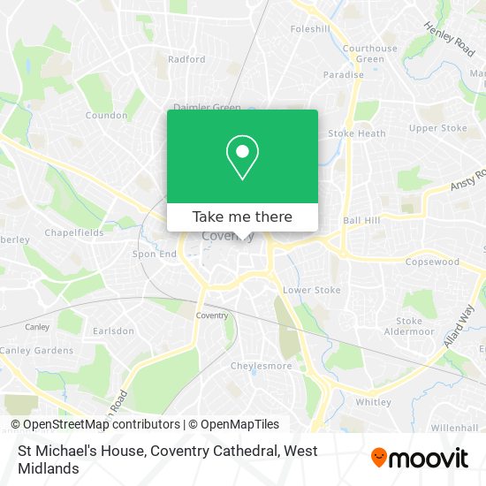 St Michael's House, Coventry Cathedral map
