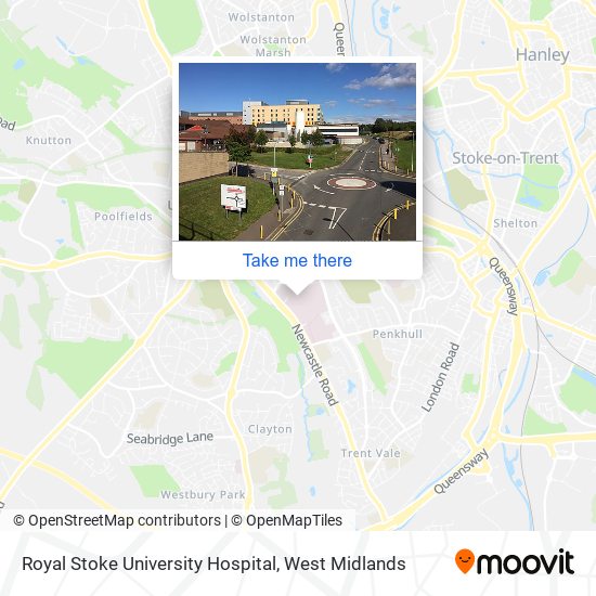 Royal Stoke University Hospital map