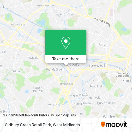 Oldbury Green Retail Park map