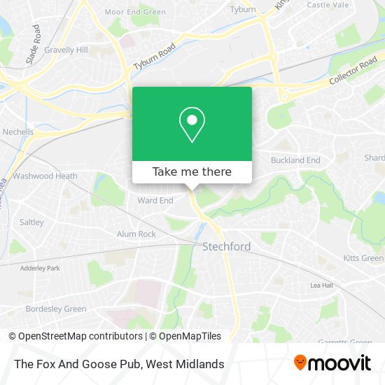 The Fox And Goose Pub map