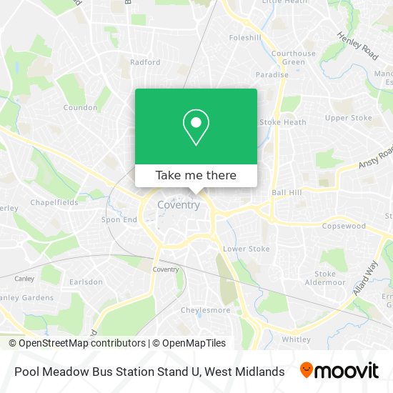 Pool Meadow Bus Station Stand U map