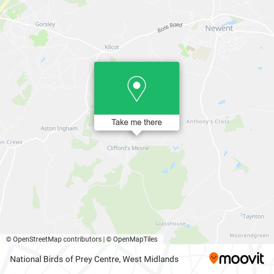 National Birds of Prey Centre map