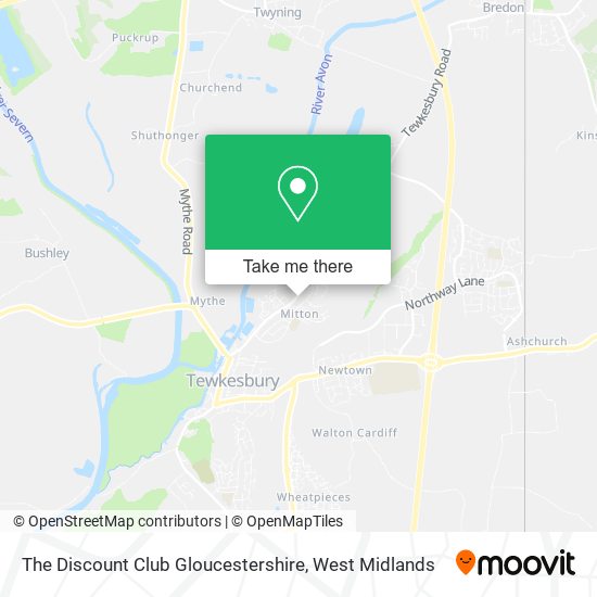 The Discount Club Gloucestershire map