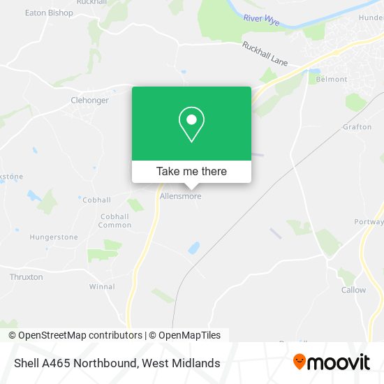 Shell A465 Northbound map