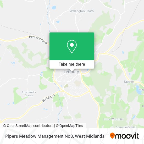 Pipers Meadow Management No3 map