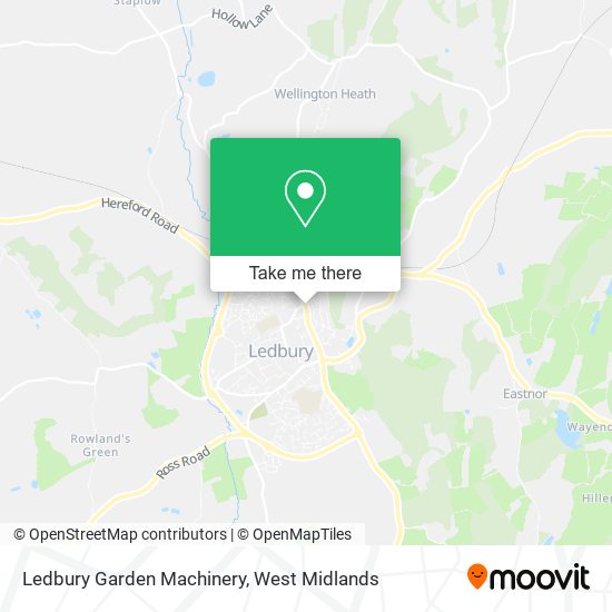 Ledbury Garden Machinery map