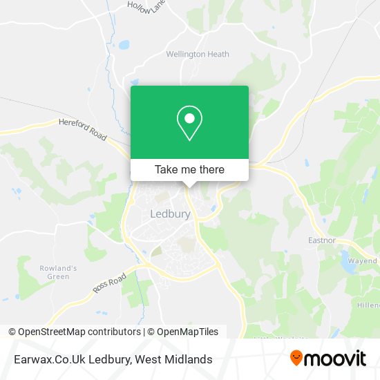 Earwax.Co.Uk Ledbury map