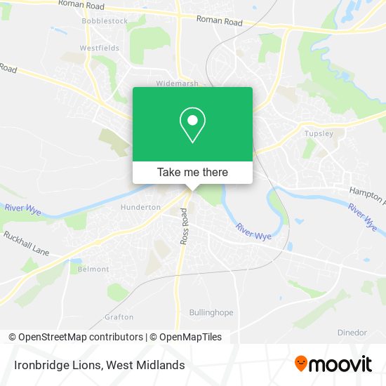 Ironbridge Lions map