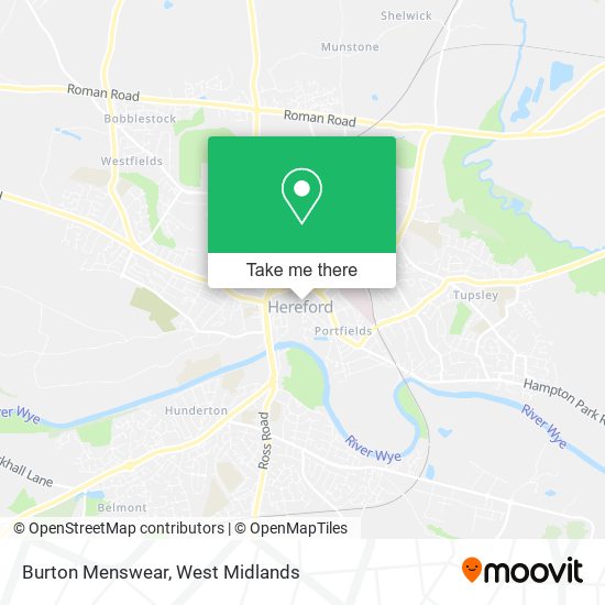 Burton Menswear map