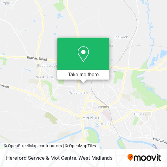 Hereford Service & Mot Centre map