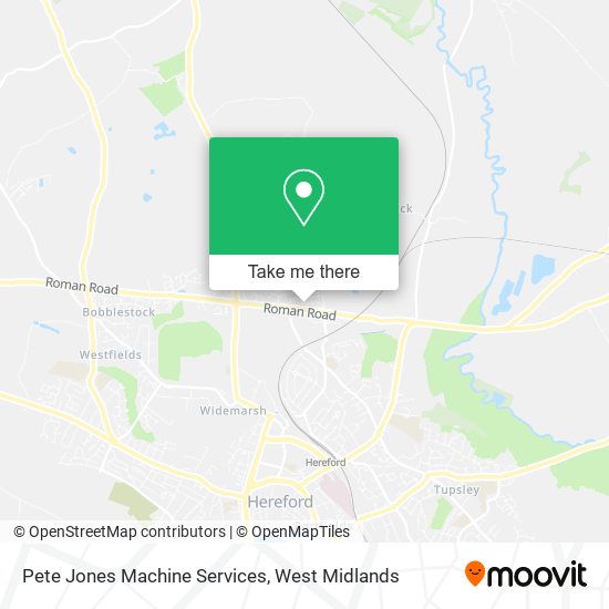 Pete Jones Machine Services map