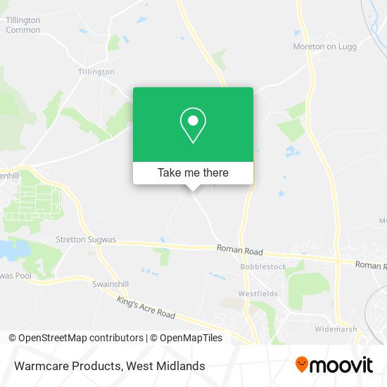Warmcare Products map