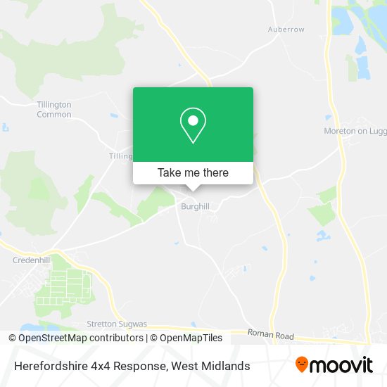 Herefordshire 4x4 Response map