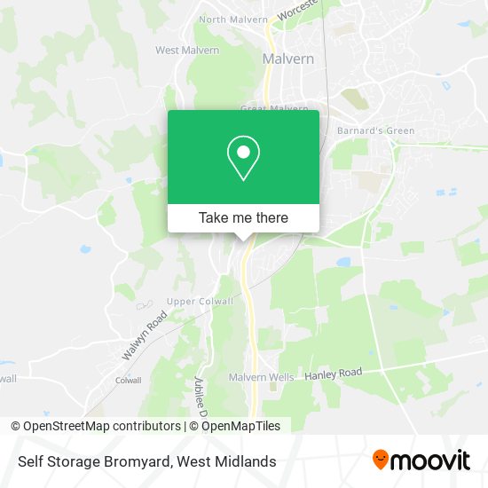 Self Storage Bromyard map