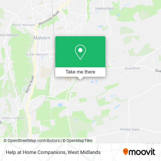 Help at Home Companions map
