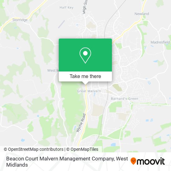 Beacon Court Malvern Management Company map