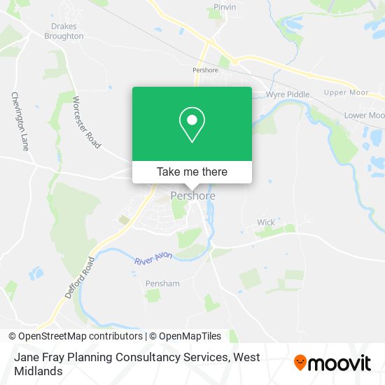 Jane Fray Planning Consultancy Services map