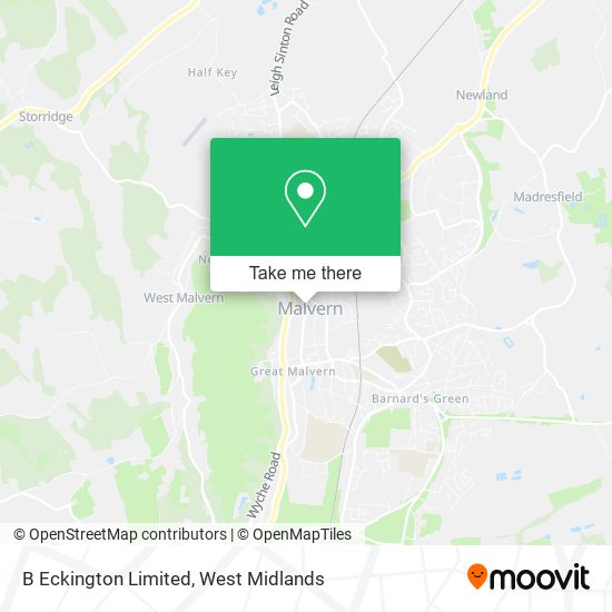 B Eckington Limited map