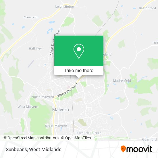 Sunbeans map