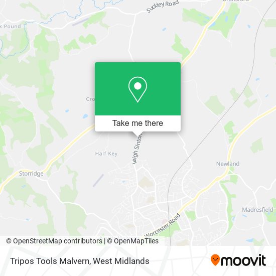 Tripos Tools Malvern map