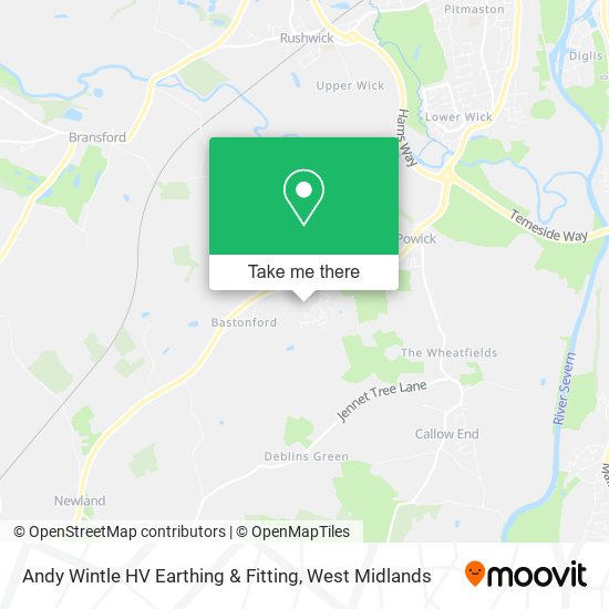 Andy Wintle HV Earthing & Fitting map
