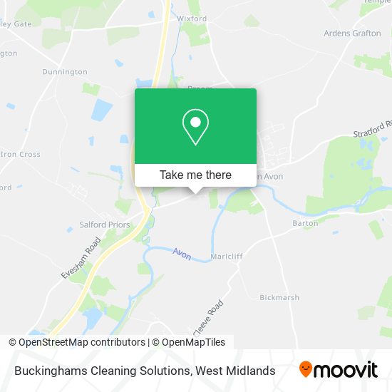 Buckinghams Cleaning Solutions map