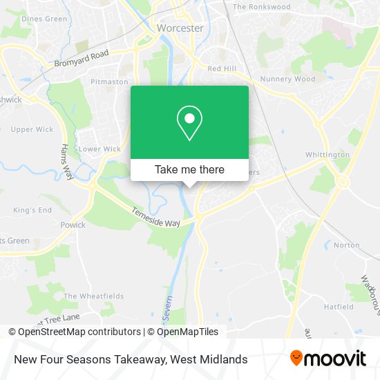 New Four Seasons Takeaway map